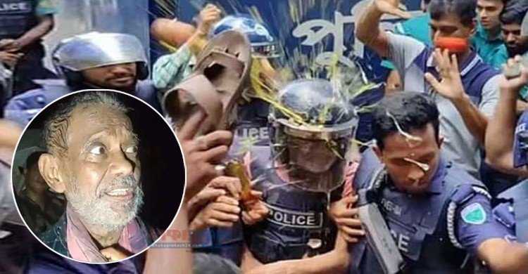 আদালতে সাবেক বিচারপতি মানিককে লক্ষ্য করে ডিম-জুতা নিক্ষেপ