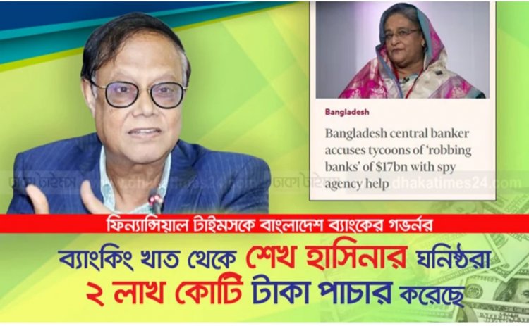 ব্যাংকখাত থেকে ১৭ বিলিয়ন ডলার পাচার করেছে শেখ হাসিনার ঘনিষ্ঠরা