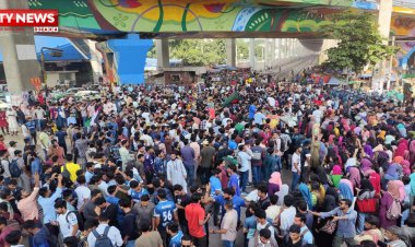 মহাখালীতে শিক্ষার্থীদের অবরোধ