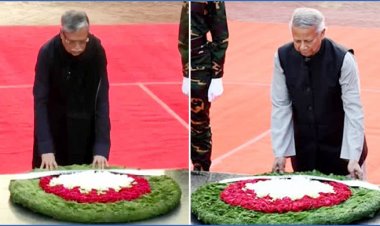 বুদ্ধিজীবী স্মৃতিসৌধে রাষ্ট্রপতি ও প্রধান উপদেষ্টার শ্রদ্ধা