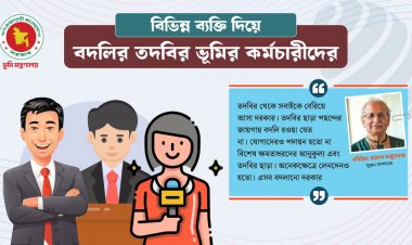 রাজনৈতিক ব্যক্তিদের দিয়ে বদলির তদবির করাচ্ছেন ভূমির কর্মচারীরা