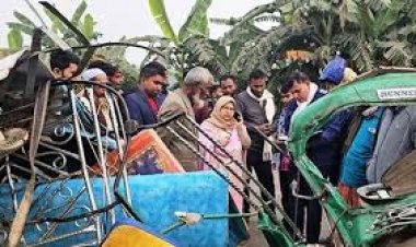 কিশোরগঞ্জে কাভার্ডভ্যান-অটোরিকশা সংষর্ষে নিহত ৫