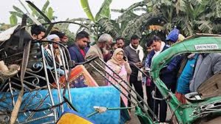 কিশোরগঞ্জে কাভার্ডভ্যান-অটোরিকশা সংষর্ষে নিহত ৫