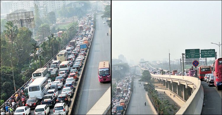  বনানীতে গাড়িচাপায় পোশাকশ্রমিক নিহত, সড়ক অবরোধ