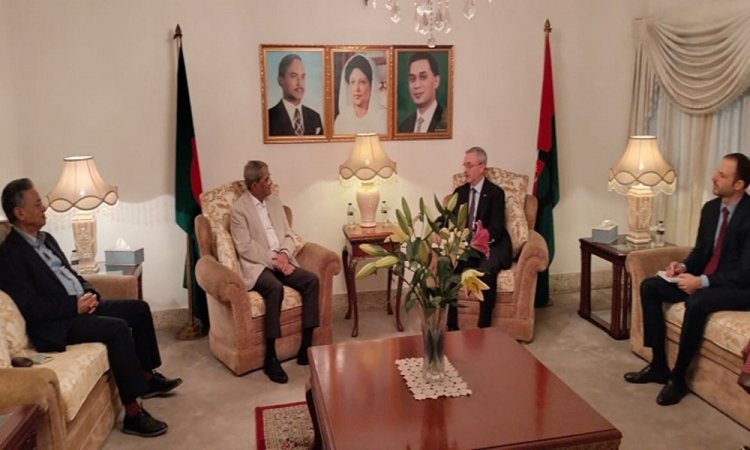 মির্জা ফখরুলের সঙ্গে ইইউ রাষ্ট্রদূত মাইকেল মিলারের সাক্ষাৎ