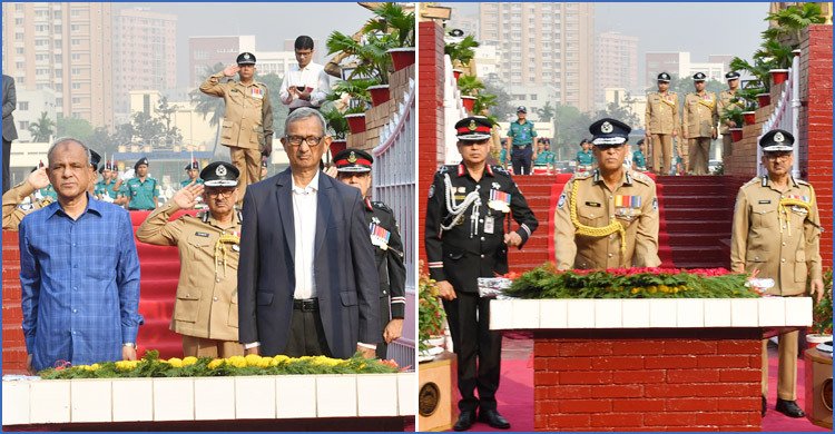  রাজারবাগ স্মৃতিসৌধে স্বরাষ্ট্র উপদেষ্টা-আইজিপির শ্রদ্ধা