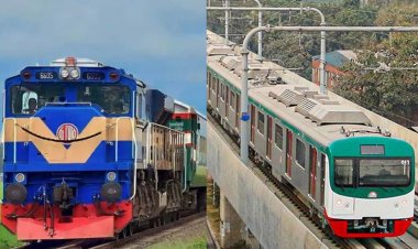 ঈদের ছুটি শেষে চলছে মেট্রোরেল ও আন্তঃনগর ট্রেন