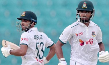 সাদমান-মিরাজের সেঞ্চুরিতে চালকের আসনে বাংলাদেশ, লিড ২১৭