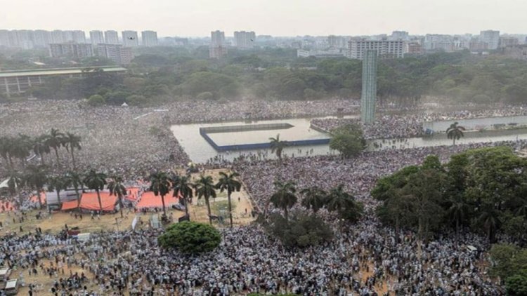জাগো বিশ্ব জাগো মানবতা,মার্চ ফর গাজা : লাখো মানুষের মহাসমুদ্র
