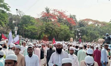  ৪ দফা দাবি হেফাজতে ইসলামের মহাসমাবেশ শুরু