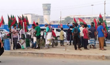 ভোর থেকে বিমানবন্দরে অপেক্ষায় বিএনপি নেতাকর্মীরা