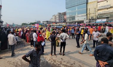 শ্রমিকদের অবরোধ দেড় ঘণ্টা পর ঢাকা-ময়মনসিংহ মহাসড়কে যান চলাচল স্বাভাবিক
