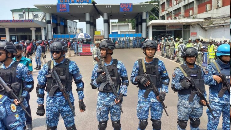 বিমানবন্দরে বাড়তি নিরাপত্তা, কাজ করছে পুলিশ-সেনা