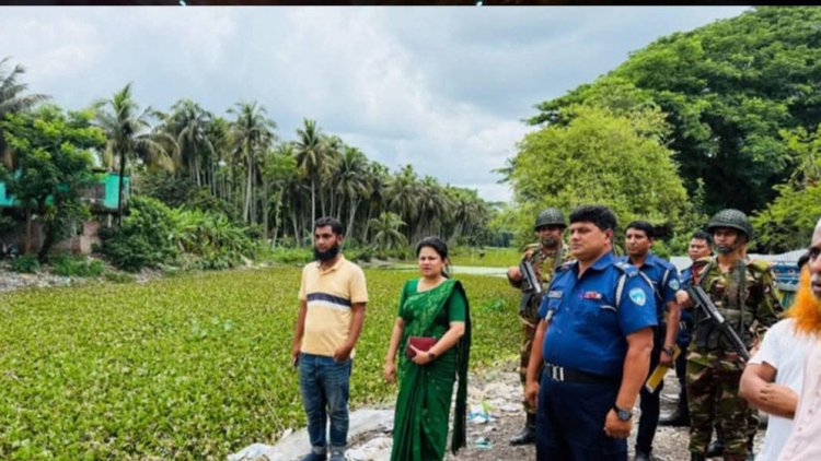 ডাকাতিয়া নদীর বাঁধ অপসারণ করল প্রশাসন